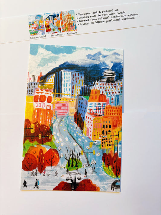 Vancouver Postcard Set - pearlescent cardstock