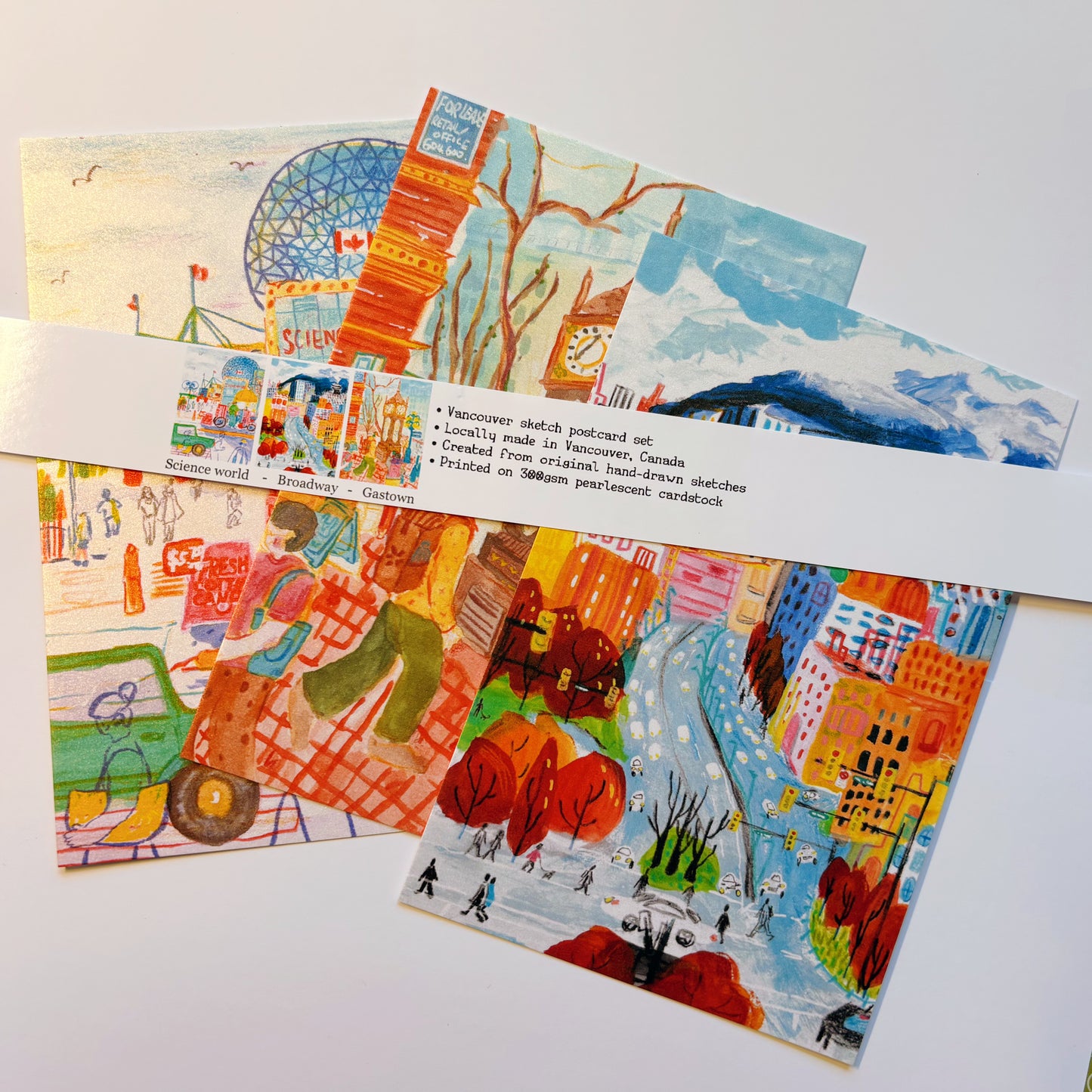 Vancouver Postcard Set - pearlescent cardstock