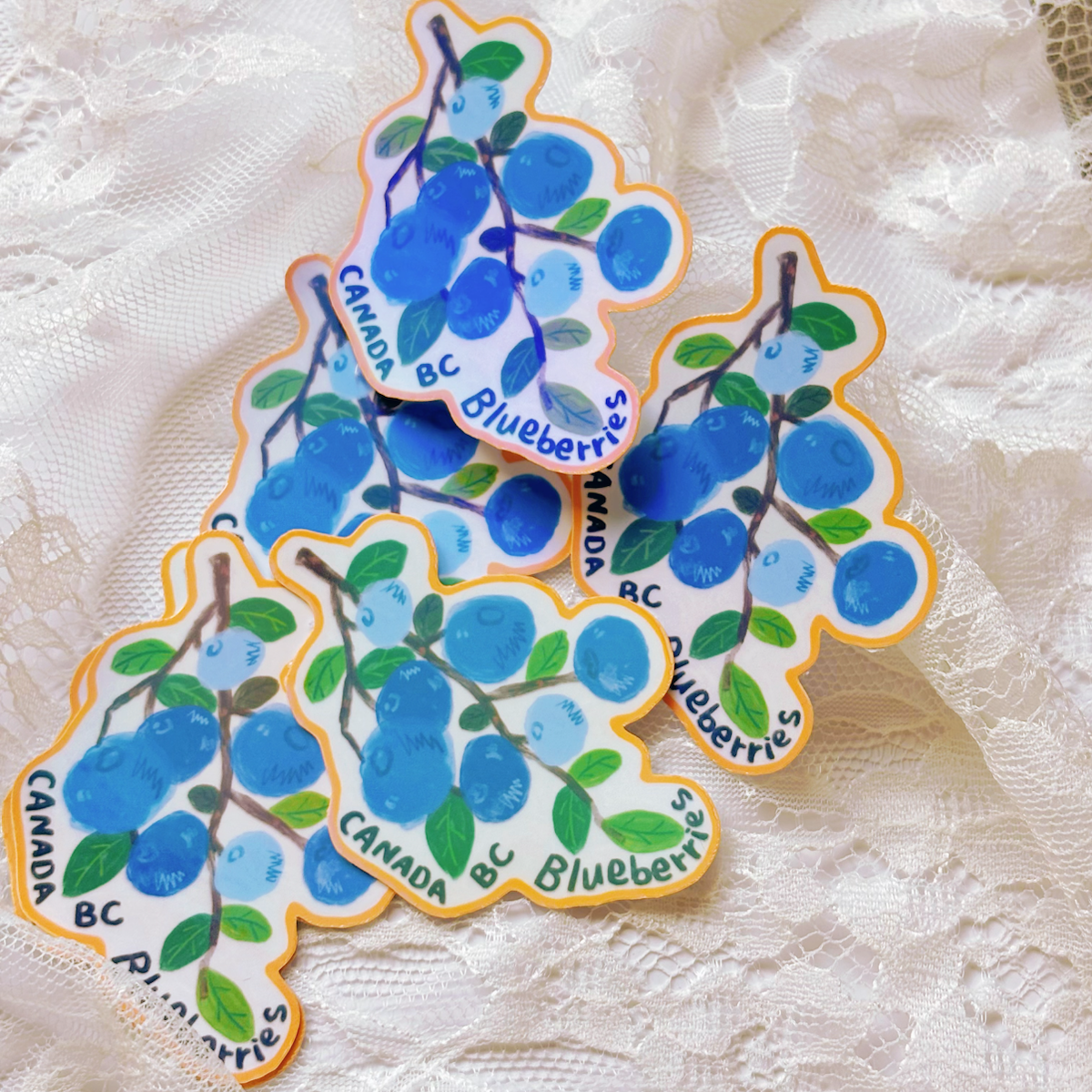 BC Canada Blueberry Sticker