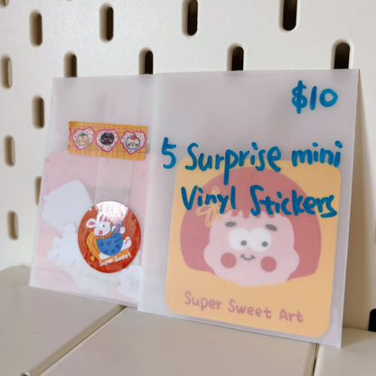 5 Surprise Mini Vinyl Stickers