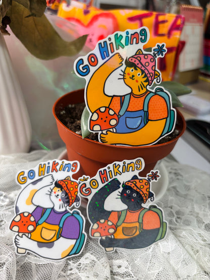 Go hiking cat - orange