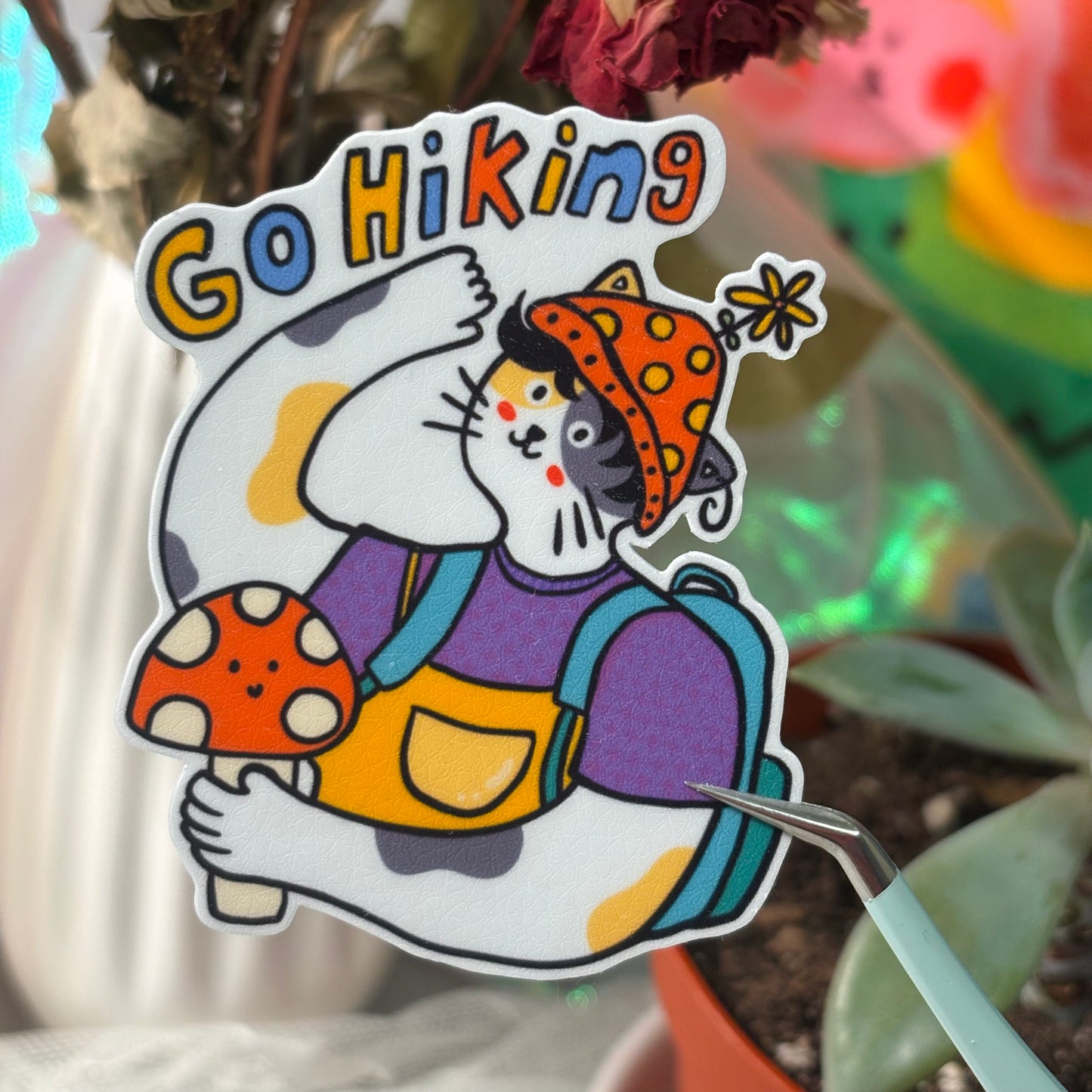 Go hiking cat - multicolor