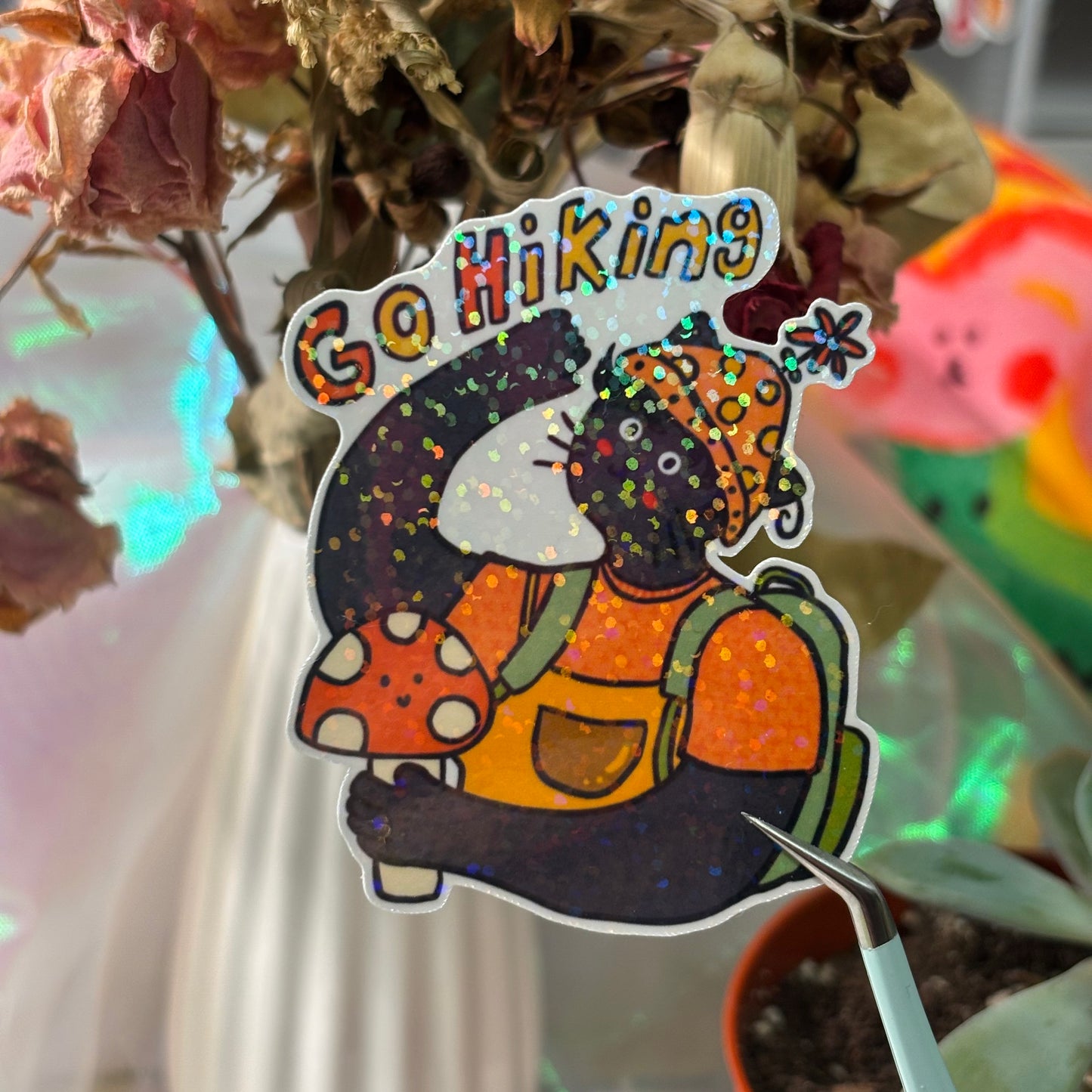 Go hiking cat - black