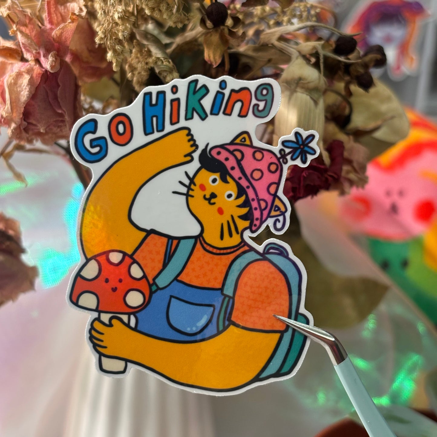 Go hiking cat - orange