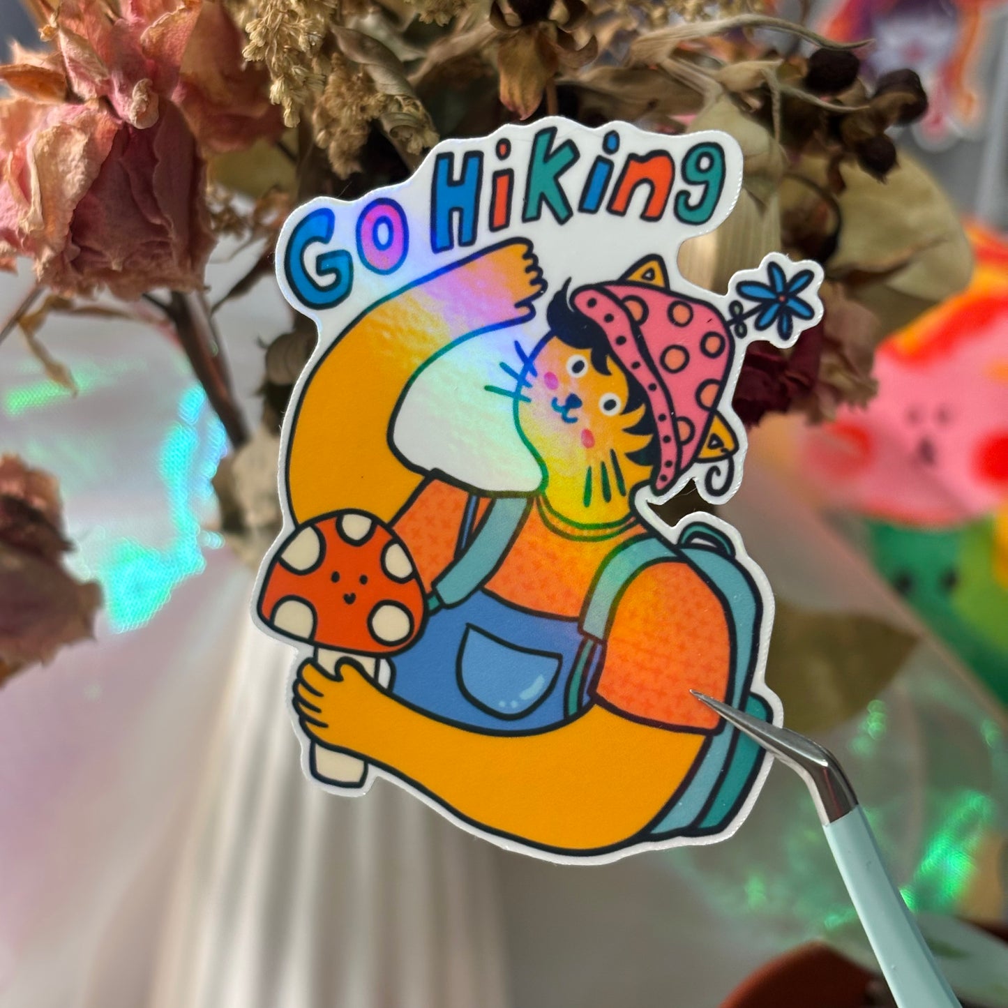 Go hiking cat - orange