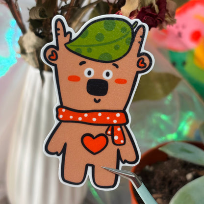 Vancouver Little Beardeer Sticker - Leaves