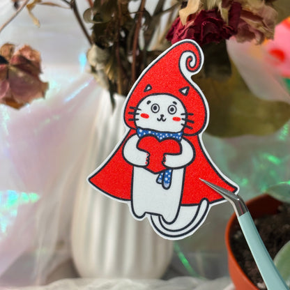 Love-Keeper Cape Kitty Sticker
