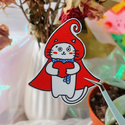 Love-Keeper Cape Kitty Sticker