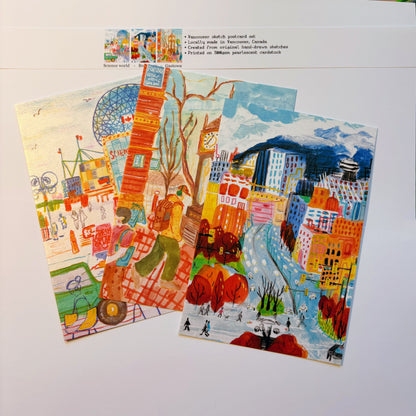 Vancouver Postcard Set - pearlescent cardstock