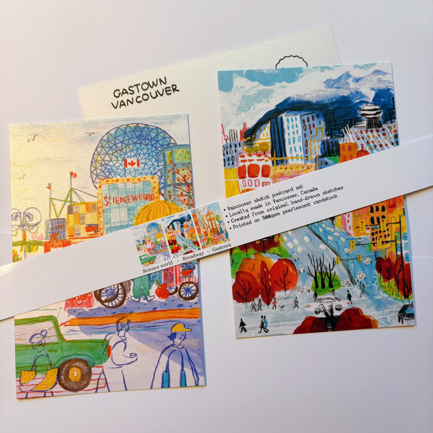 Vancouver Postcard Set - pearlescent cardstock