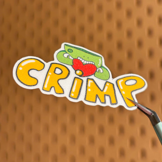 Crimp - Rock Climbing Sticker