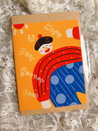 Greeting Card - Hope you feel better soon Joker