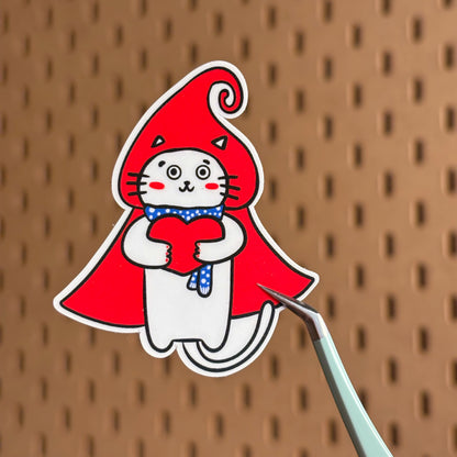 Love-Keeper Cape Kitty Sticker