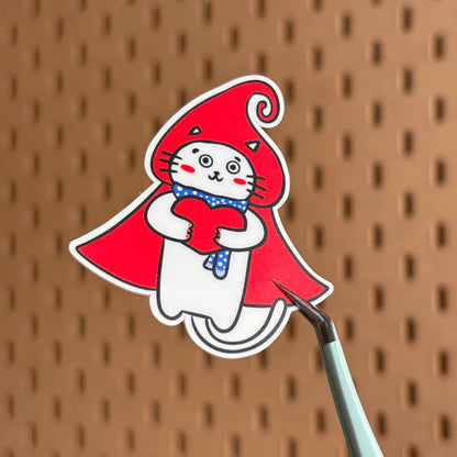 Love-Keeper Cape Kitty Sticker