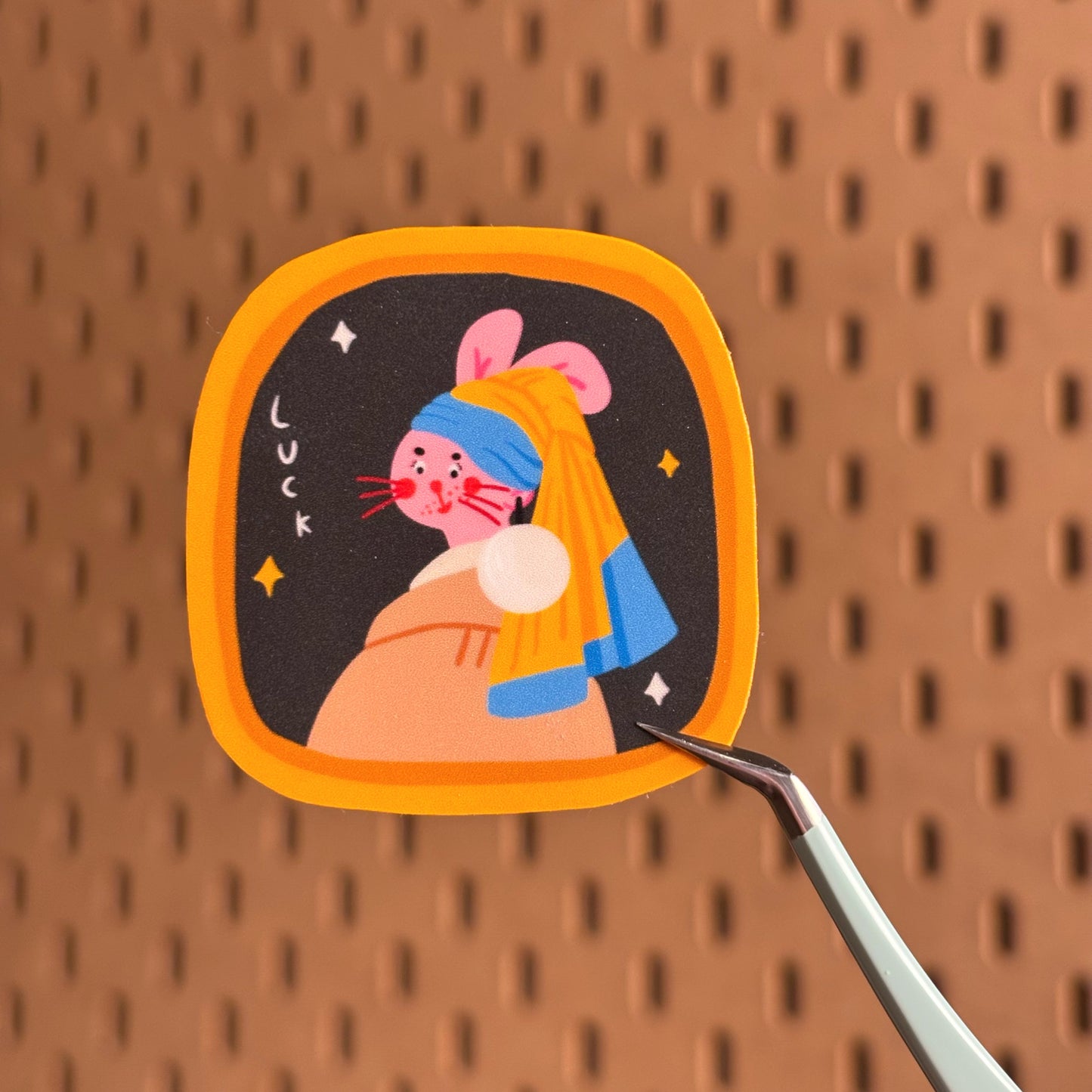 Rabbit With Pearl Earring