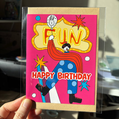 Greeting Card - Happy Birthday Joker With FUN