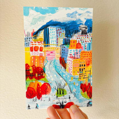 Print - Vancouver W Broadway Sketch