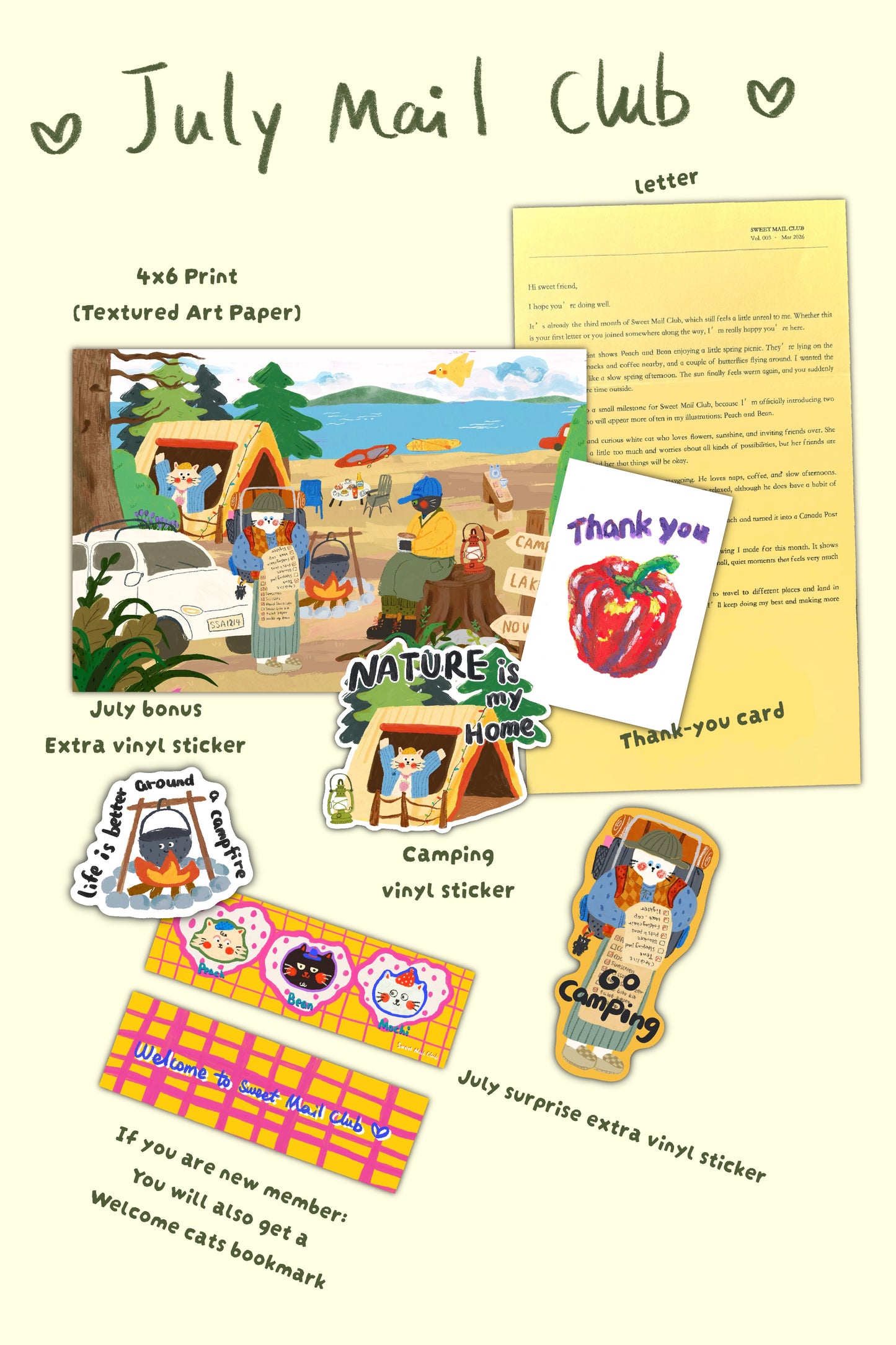 SWEET Monthly Mail Club (Sep opens)
