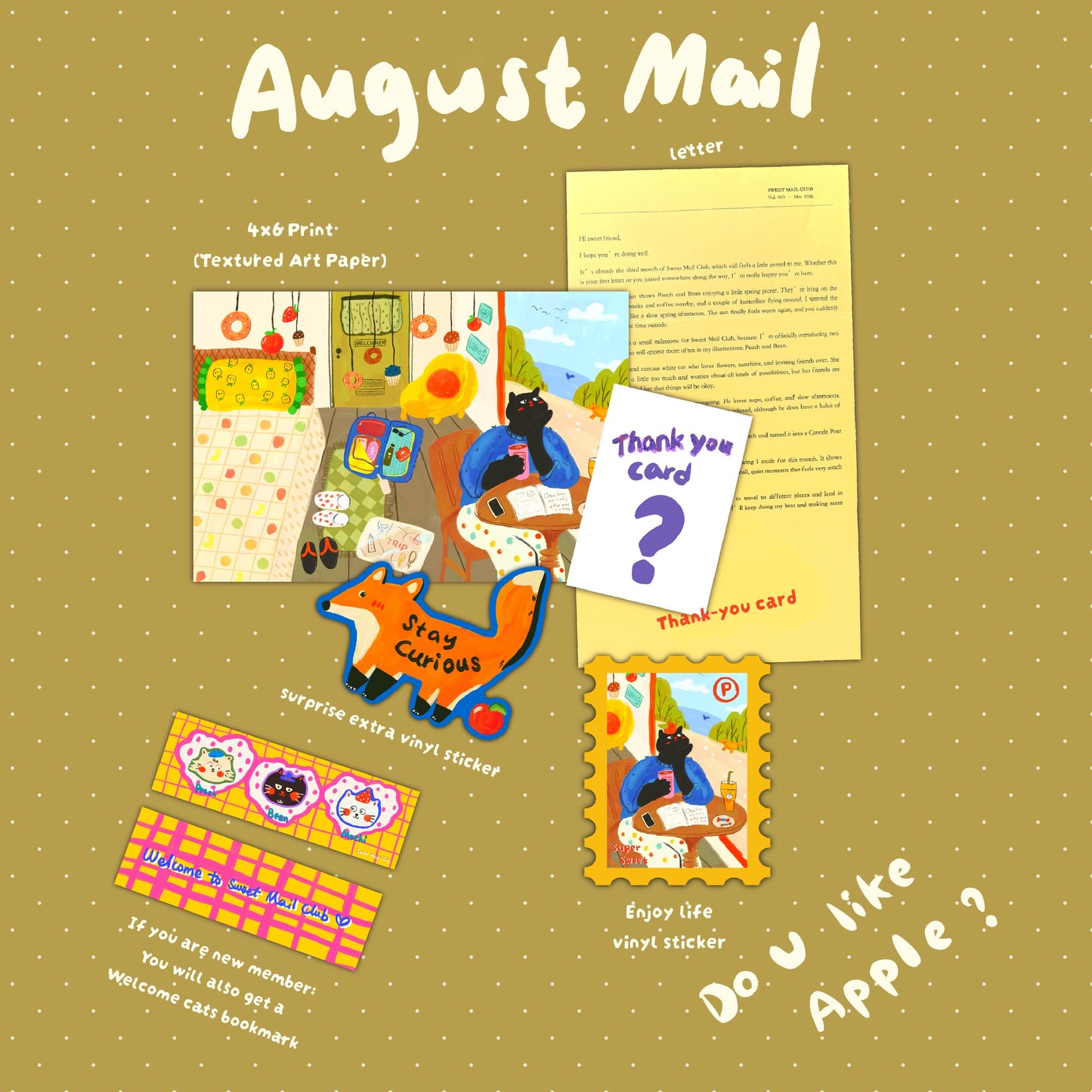 SWEET Monthly Mail Club (Sep opens)