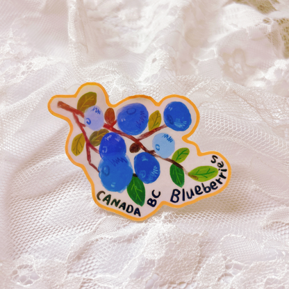 BC Canada Blueberry Sticker