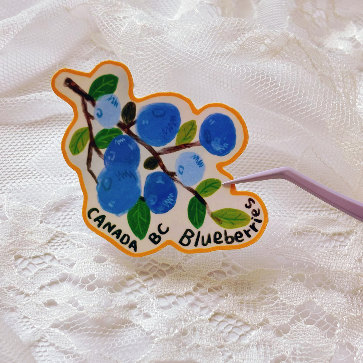 BC Canada Blueberry Sticker