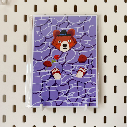 Bear Relax 5x7 Print