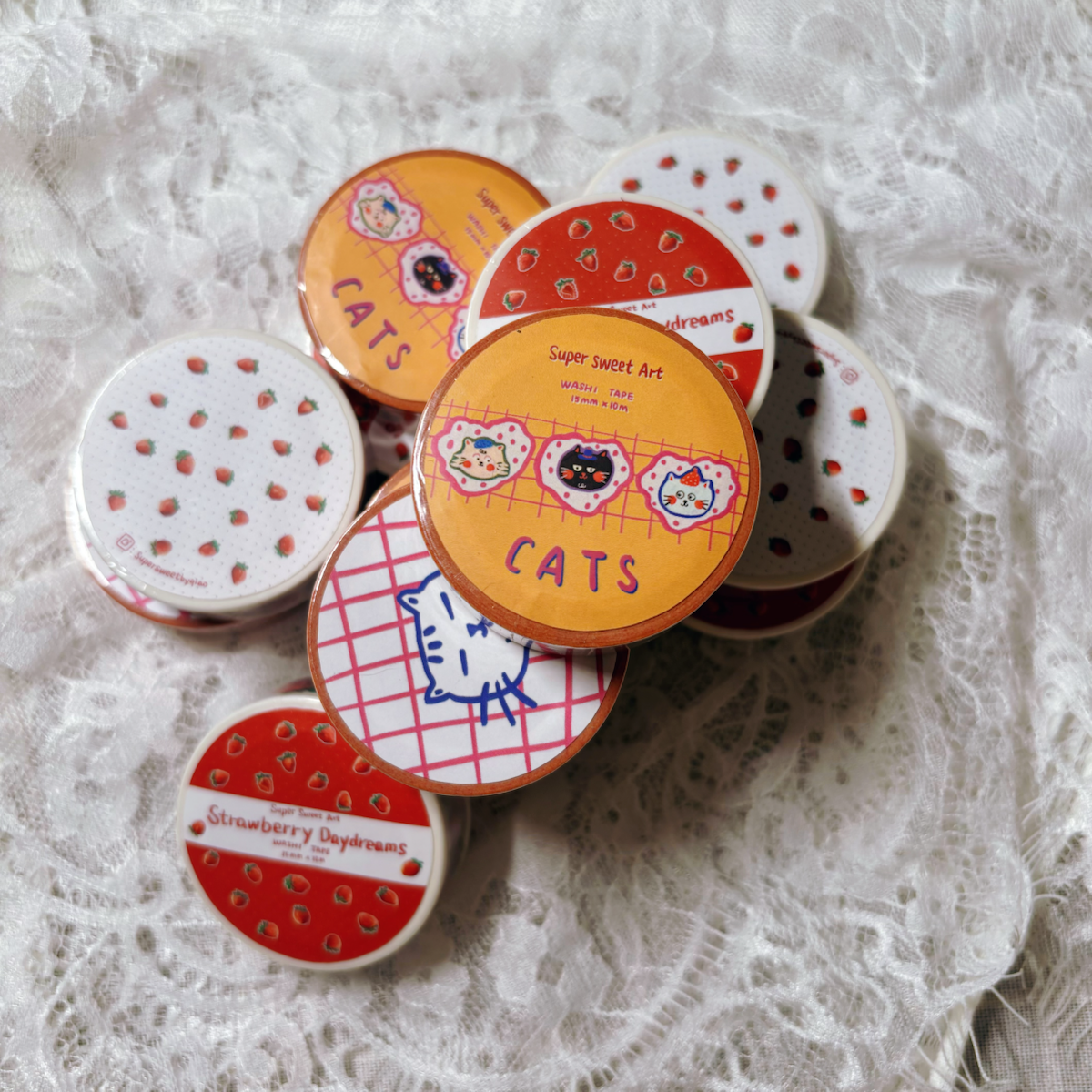 Cats Washi Tape - 15mm x 10m