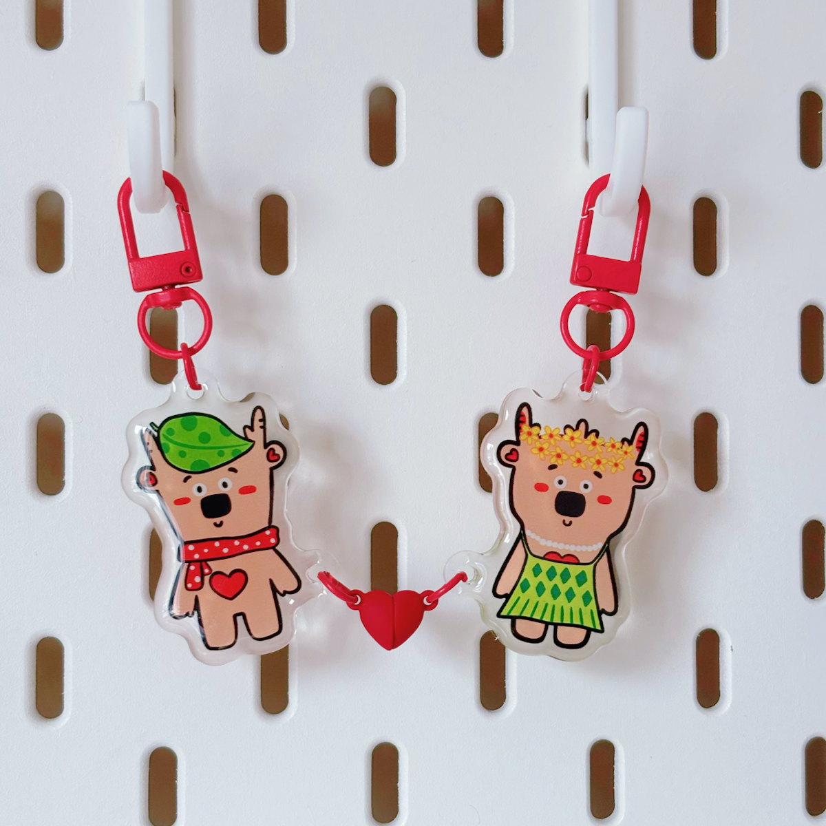 Bear & Deer Keychain