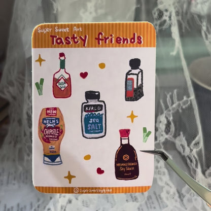 Tasty Friends- Mini Sticker Sheet