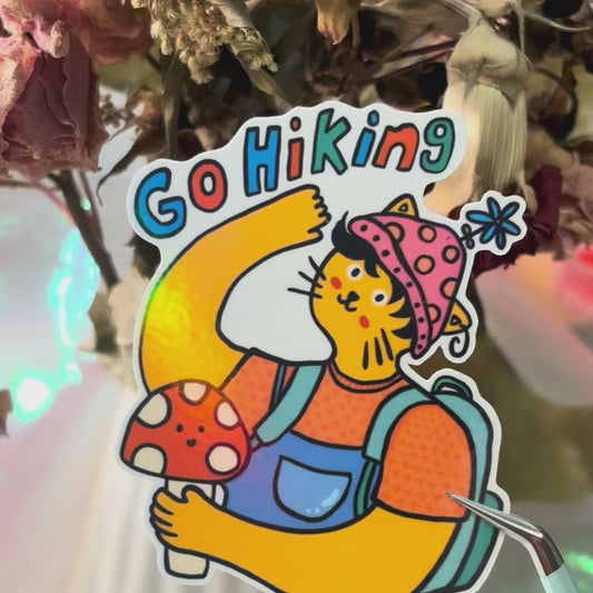 Go hiking cat - orange