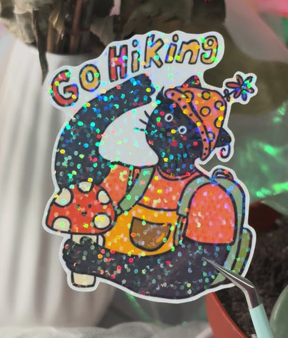 Go hiking cat - black