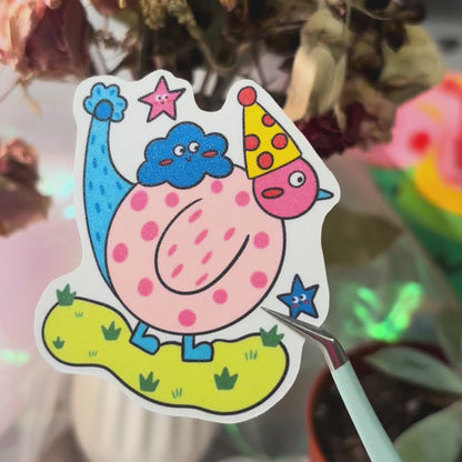 Imagination bird sticker