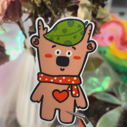 Vancouver Little Beardeer Sticker - Leaves