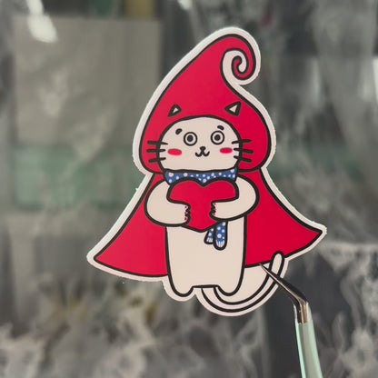 Love-Keeper Cape Kitty Sticker