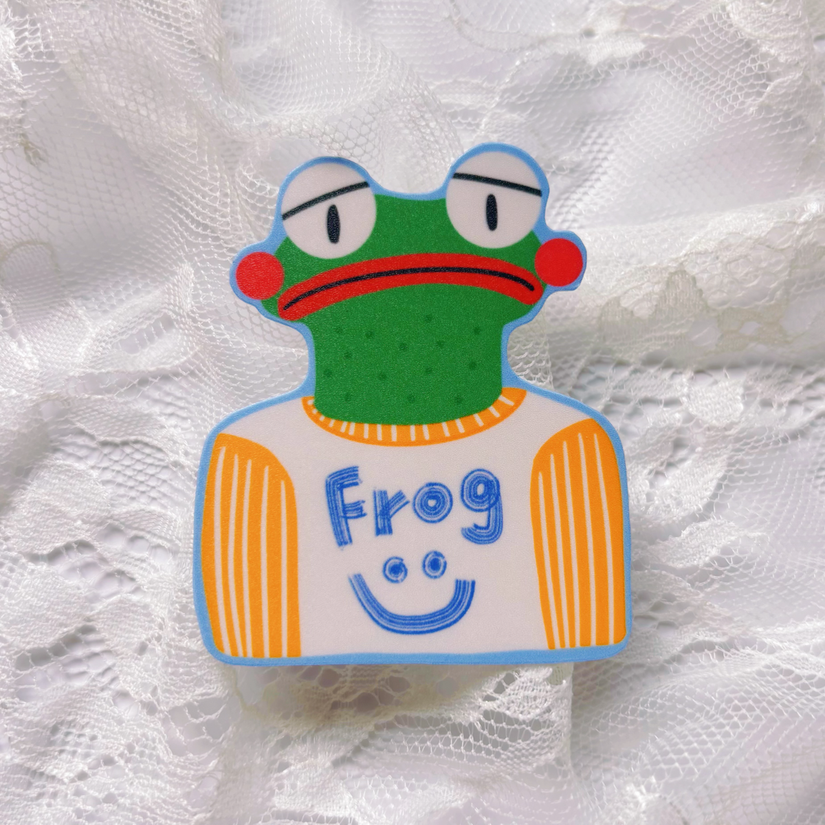 Sad Frog Sticker