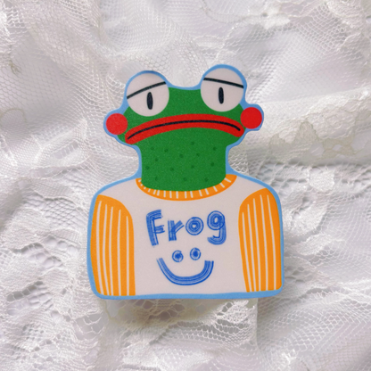 Sad Frog Sticker