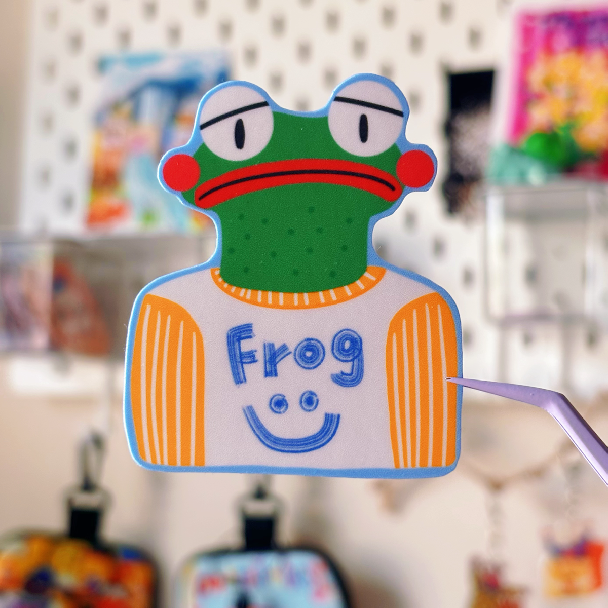 Sad Frog Sticker