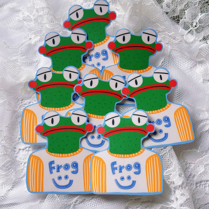 Sad Frog Sticker