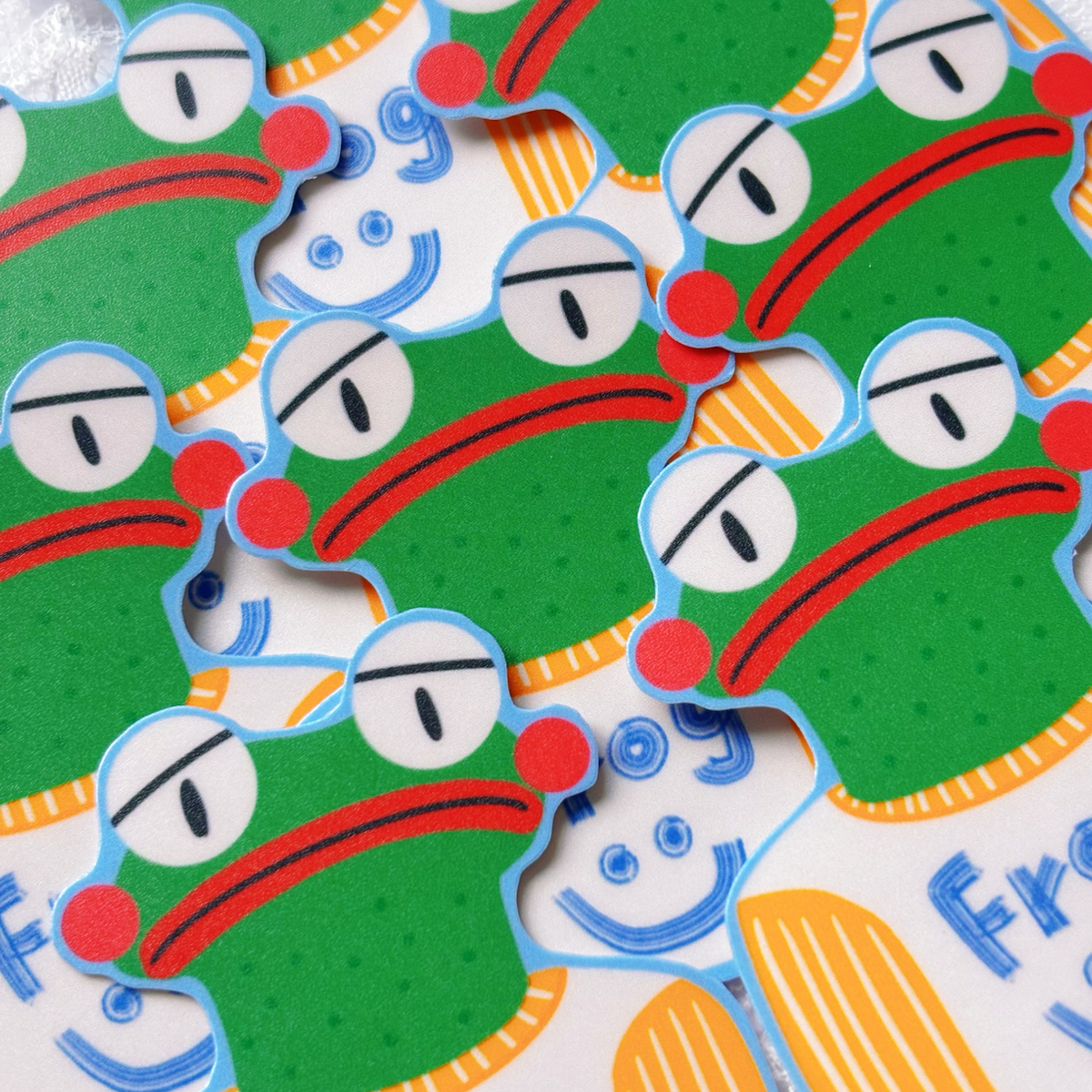 Sad Frog Sticker