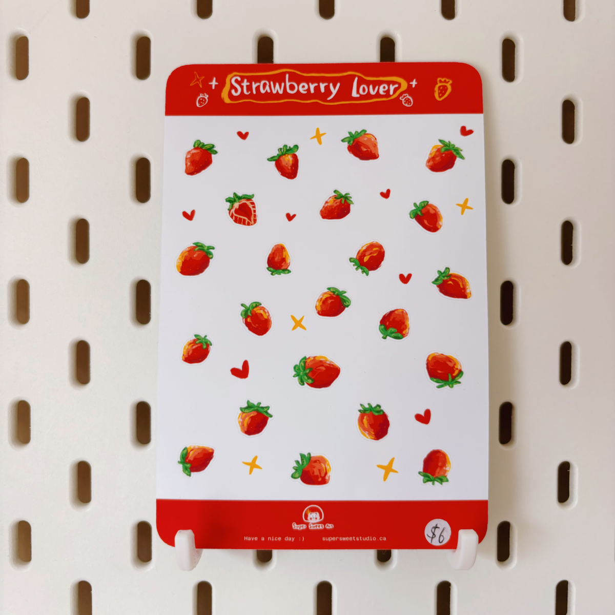 Strawberry Lover Sticker Sheet
