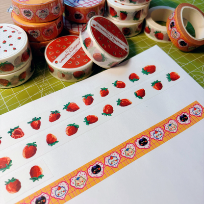 Strawberry Washi Tape - 15mm x 10m