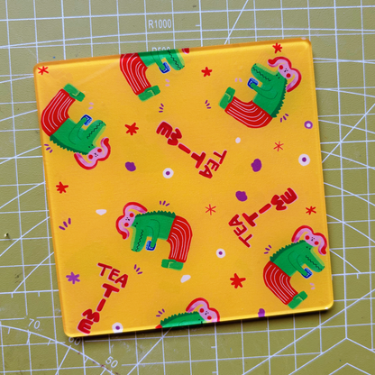 Tea Time Acrylic Coaster