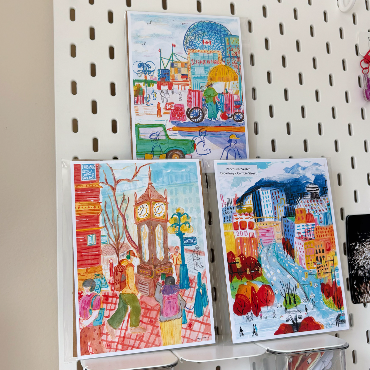 Vancouver Sketch Set of 3 5x7 Print