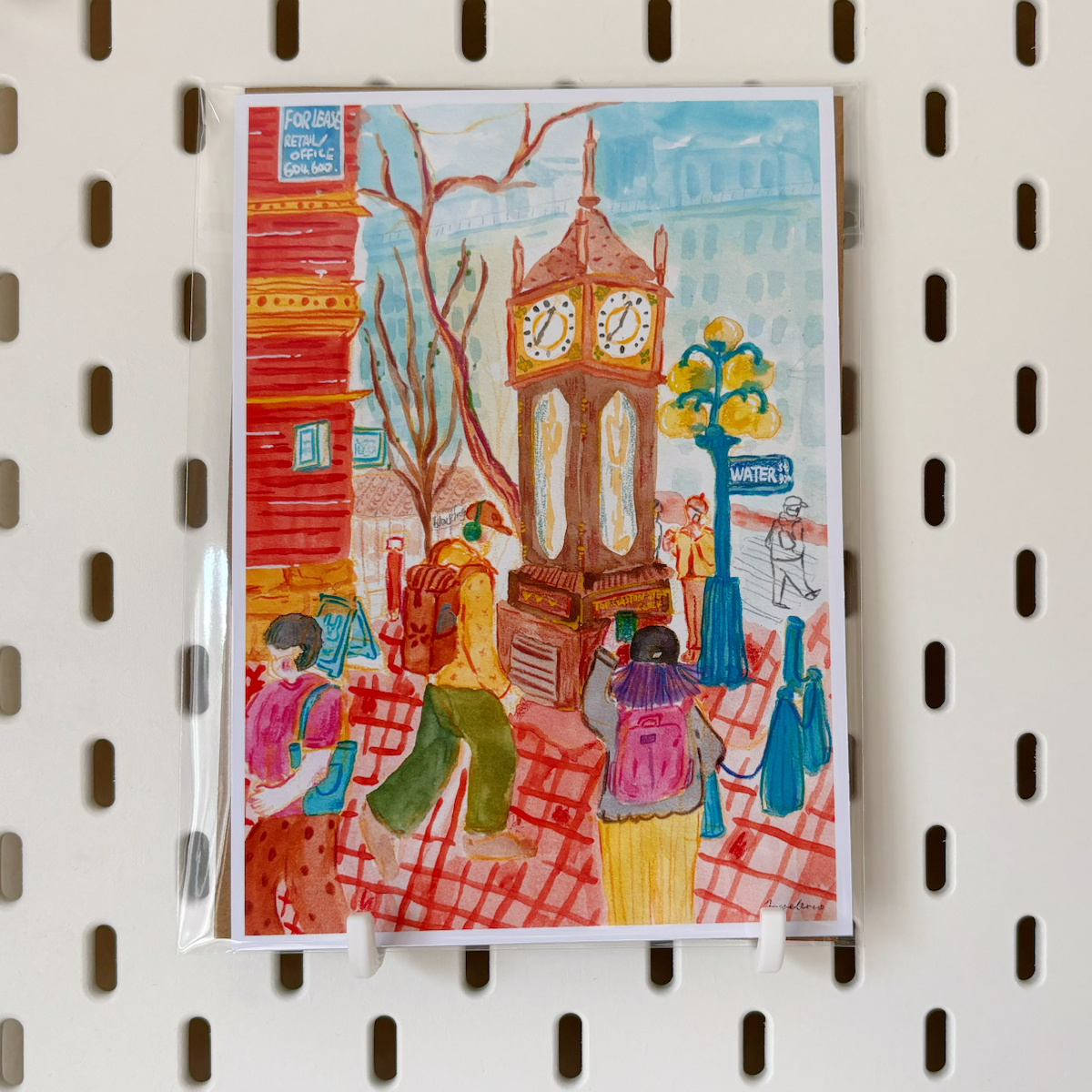 Vancouver Gastown Sketch 5x7 Print