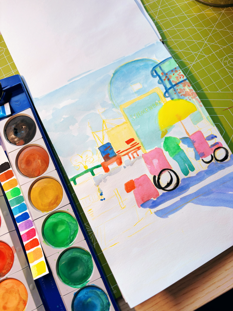 Vancouver Science World Sketch 5x7 Print